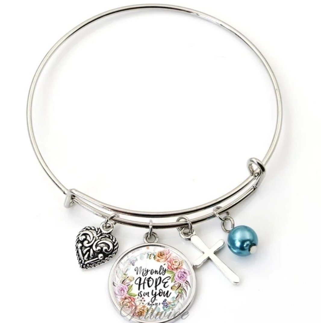 My Only Hope Stainless Steel Inspirational Bracelets.