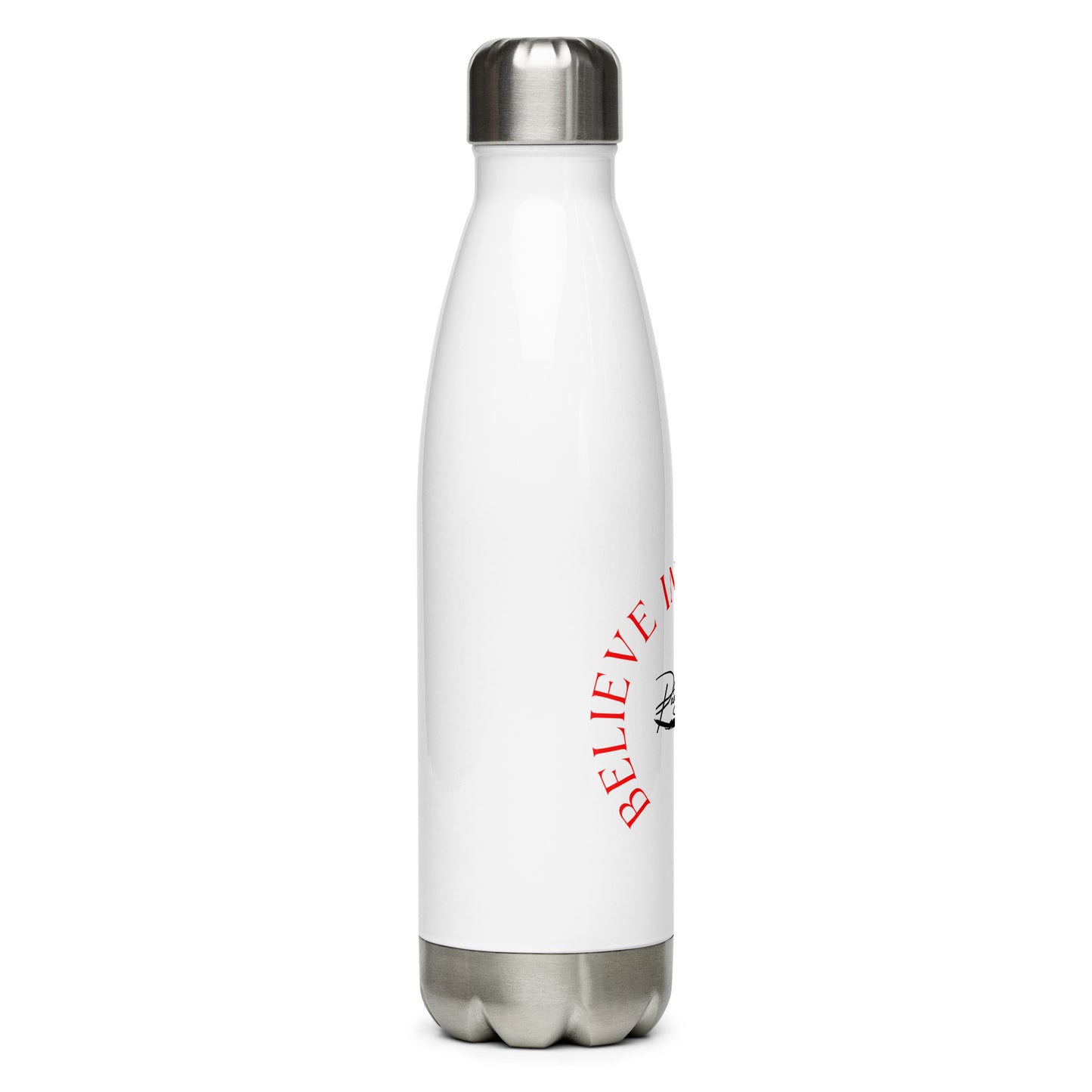 Stainless Steel Believe Water Bottle